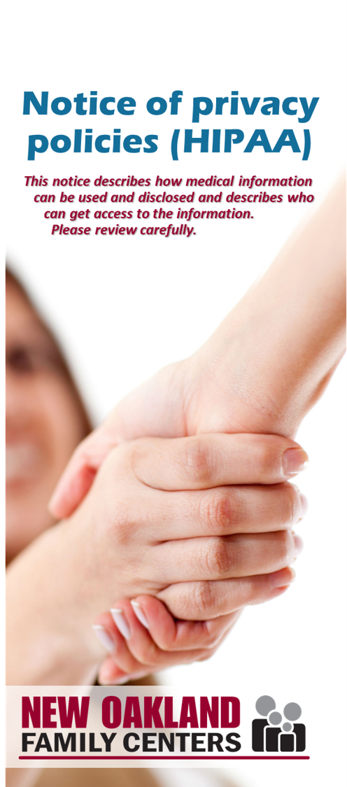 Privacy/HIPAA brochure